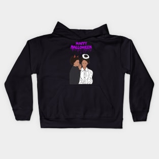 Happy Halloween Whisper Purple Kids Hoodie